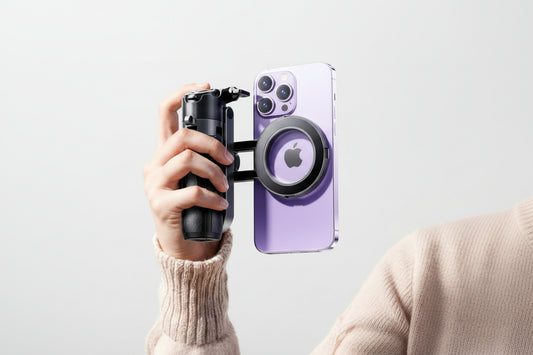 Capture Every Moment with the Versatile 4-In-1 Selfie Stick Featuring Wireless Remote Control and Magnetic Holder