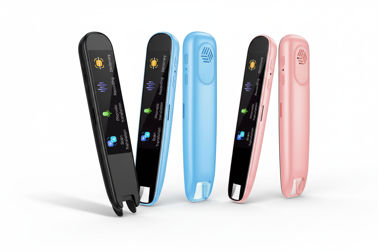 Smart Translator Pen – Black, Blue & Pink